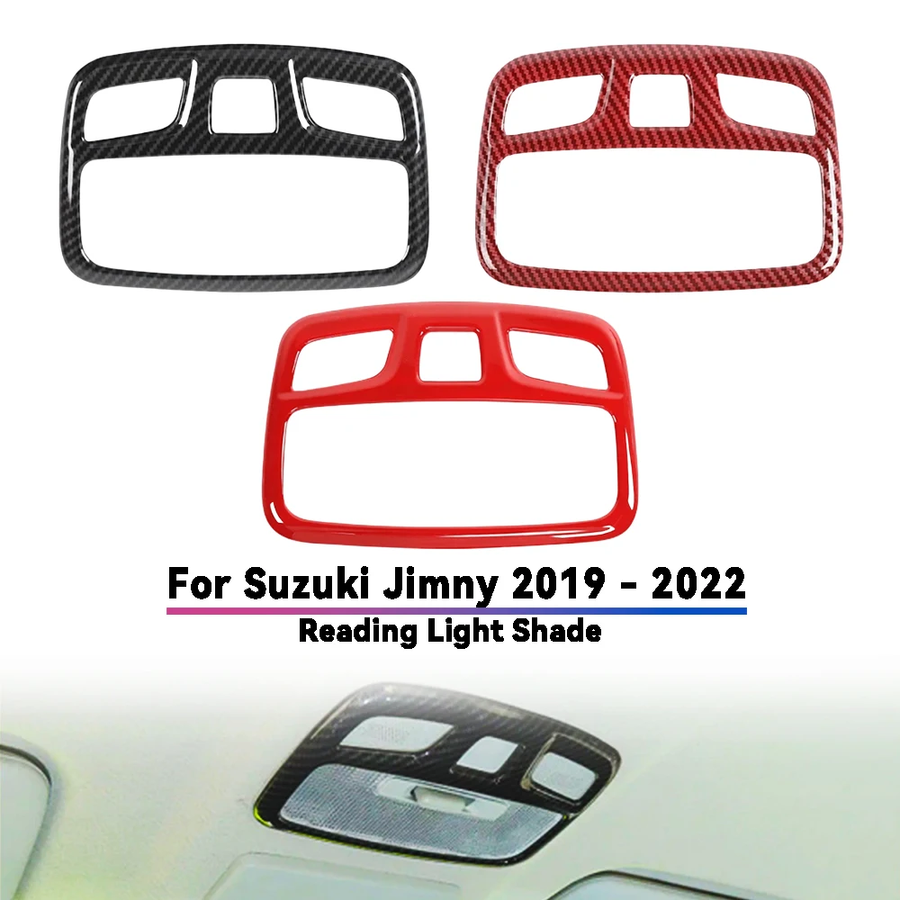 

Чехол для чтения на крыше автомобиля для Suzuki Jimny 2019-2022 ABS, красный, черный, углеродное волокно, пластик, украшение интерьера автомобиля