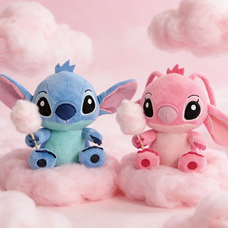 18cm 카와이 스티치 디즈니 플러시 만화 애니메이션 플러시 부드러운 인형 귀여운 인형 장난감 영화 주변기기 부드러운 장식 어린이 선물
