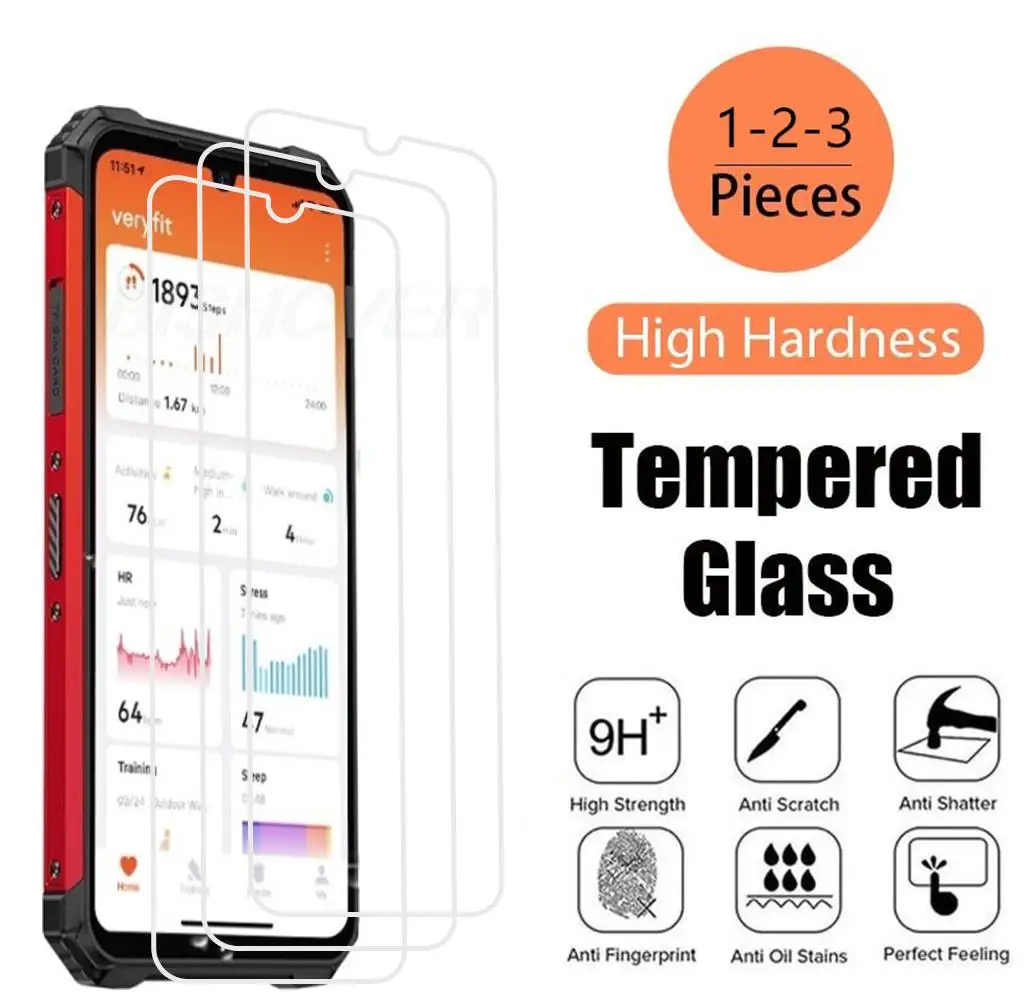 For For Ulefone Armor 8 Pro 6.1" HD Tempered Glass Protective On For Ulefone Armo 8 8Pro 5G Screen Protector Film Cover