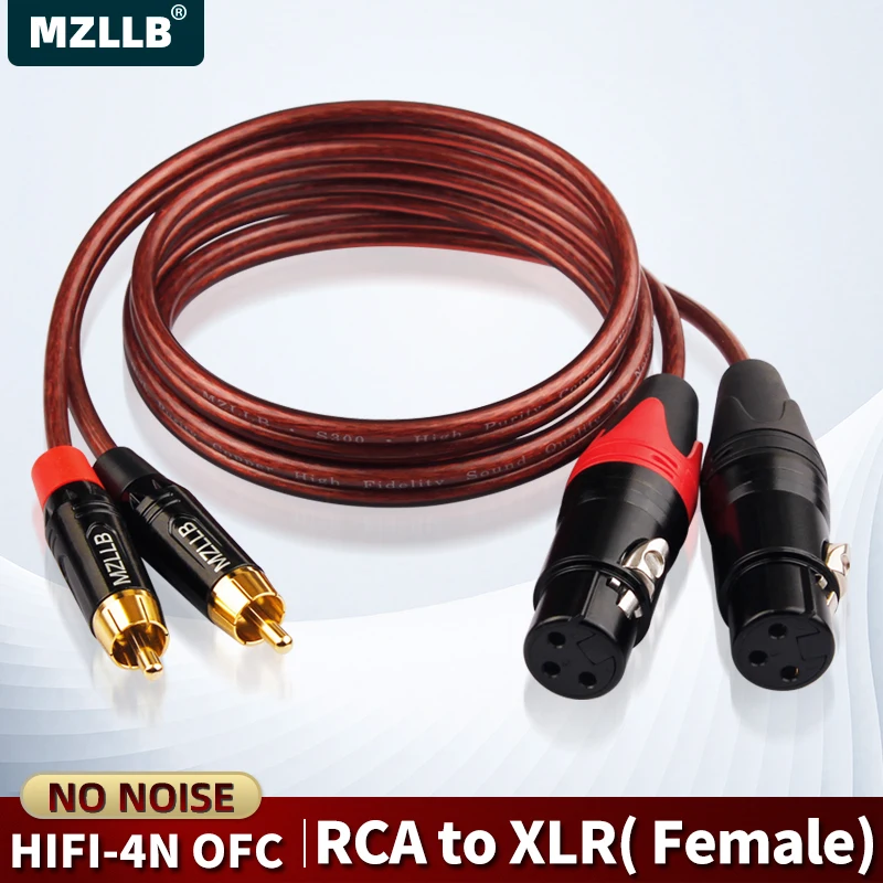 

Аудиокабель MZLLB XLR «мама» на RCA HIFI OFC Микшер/блокет эффектов, подключенный к усилителям мощности и динамикам