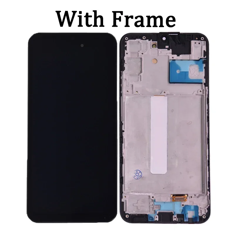 Super AMOLED For Samsung A25 A256 LCD With Frame Display Touch Screen Digitizer For Samsung A25 A256B A256E A256U LCD