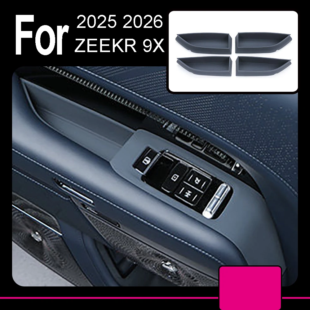 

Door Slot Storage Pad Handle Storage Box Interior Protection Modification Special Protective Silicone Pad For ZEEKR 9X 2025 2026