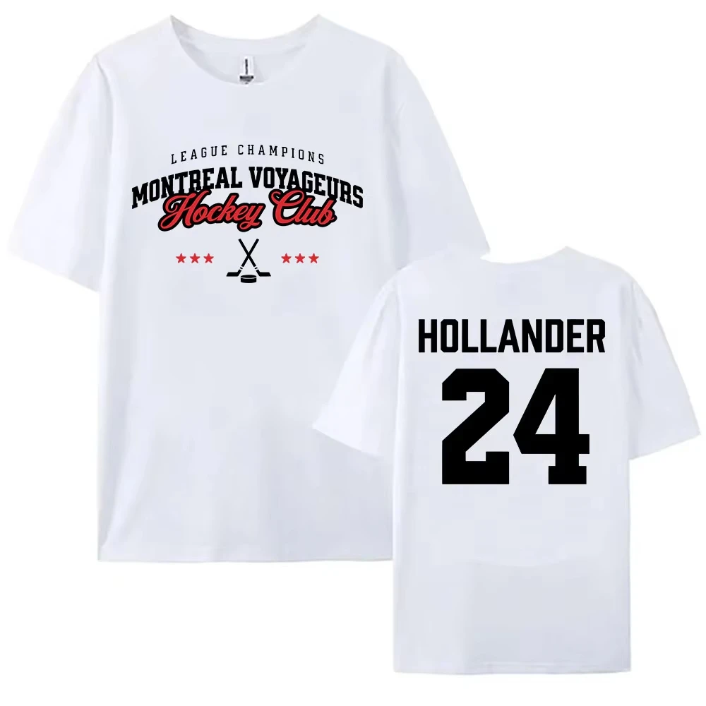 

Футболка унисекс 24 Hollander Montreal Voyageurs Merch Tee Hot TV Heated Rivalry, уличная одежда для женщин и мужчин, свободная футболка с круглым вырезом
