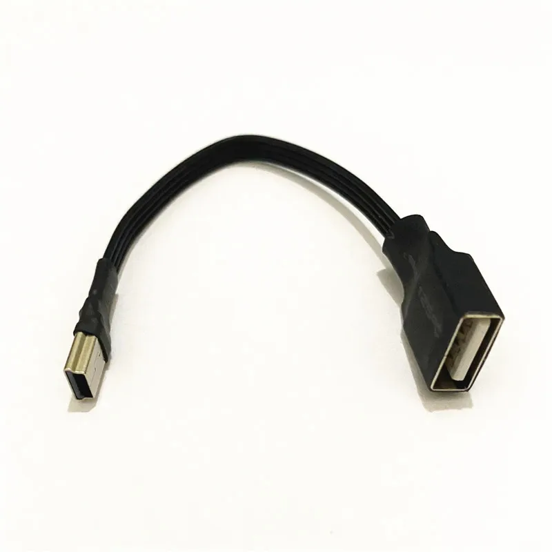 Кабель Mini usb otg из мягкого силикона, кабель Mini USB «папа»-«мама» usb2.0 OTG для подключения автомобильного U-диска 0,1 м/0,2 м