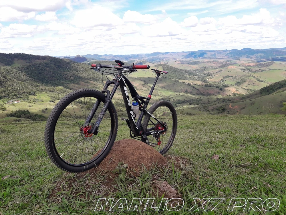 NANLIO X7 Fahrrad-Luftgabel, Rückprall-Einstellung, 26/27,5/29 Zoll, gerade/konisch, RL/LO MTB-Fahrradgabel, 120 140 mm, Reisen – Detail 1