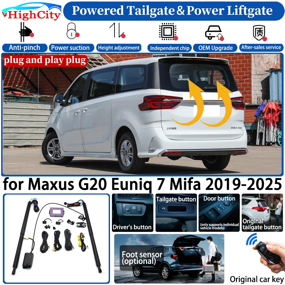for Maxus G20 Euniq 7 Mifa 2019-2025 Car Automatic Smart Powered Tailgate Power Liftgate System Intelligent Strut Trunk Lift Kit