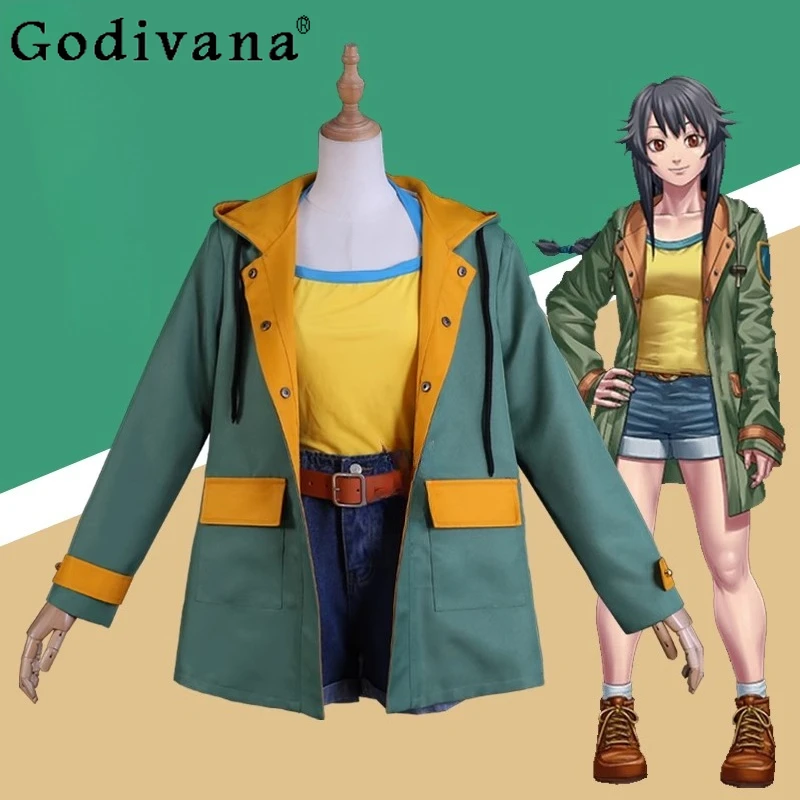 

Comic Con Role Playing Short Set Women Serizawa Chiemi Costume for Halloween Female Christmas Festival Party Daily Outfits