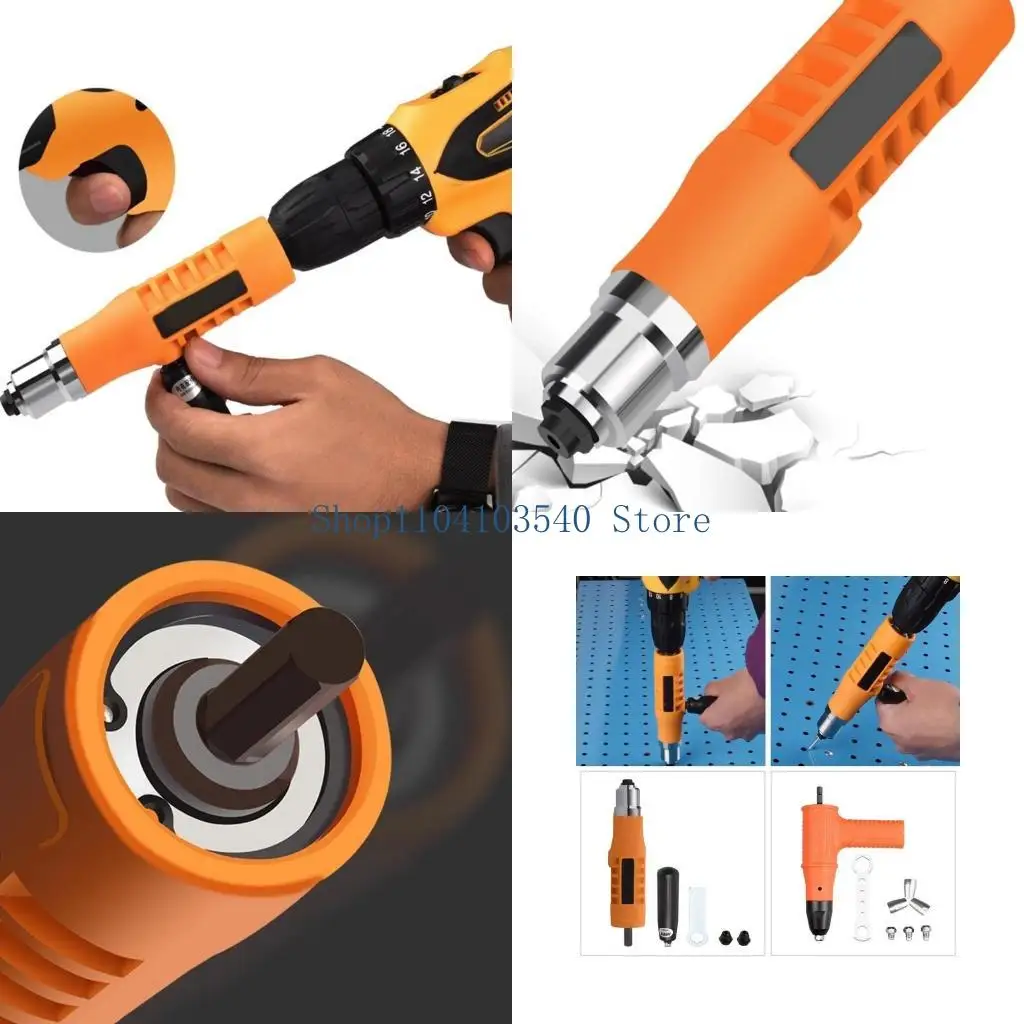 

02DC Electric Brivet Guns Head Professional Riveter Nud Guns беспроводные электрические тренировки