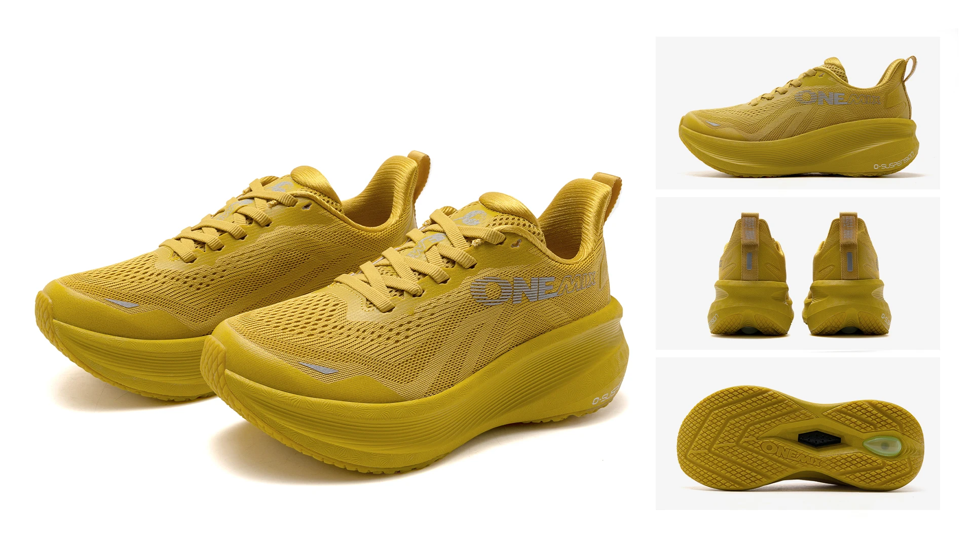 ONEMIX Neue Herren- und Damen-Sneaker für Pendler und Fitness, Atmungsaktive Mesh-Sportschuhe, Vielseitige Stoßdämpfende Laufschuhe – Detail 13
