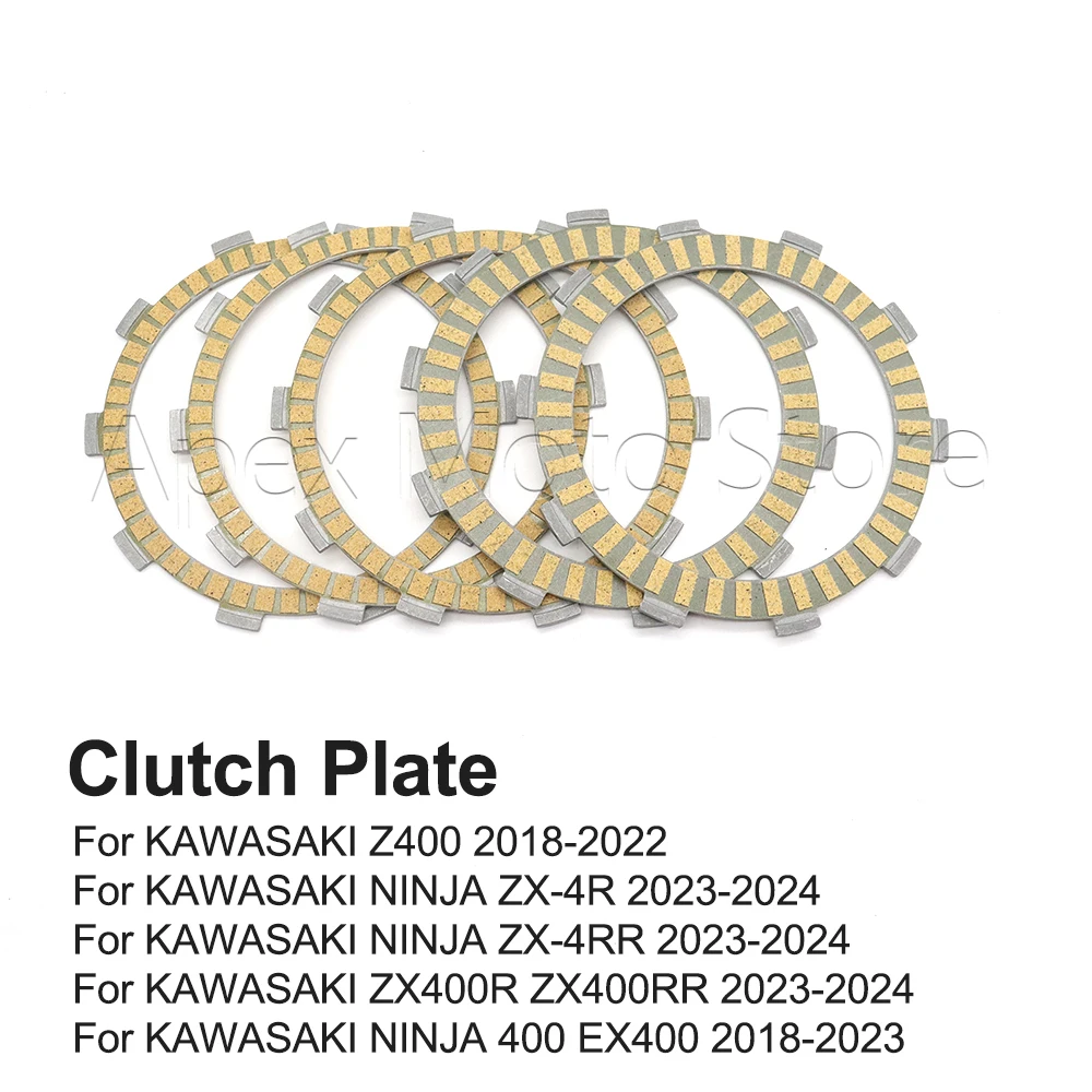 

For KAWASAKI NINJA ZX-4R ZX-4RR ZX400R ZX400RR 2023-2024 NINJA 400 EX400 Z400 2018-2023 Motorcycle Clutch Plate Friction Disc