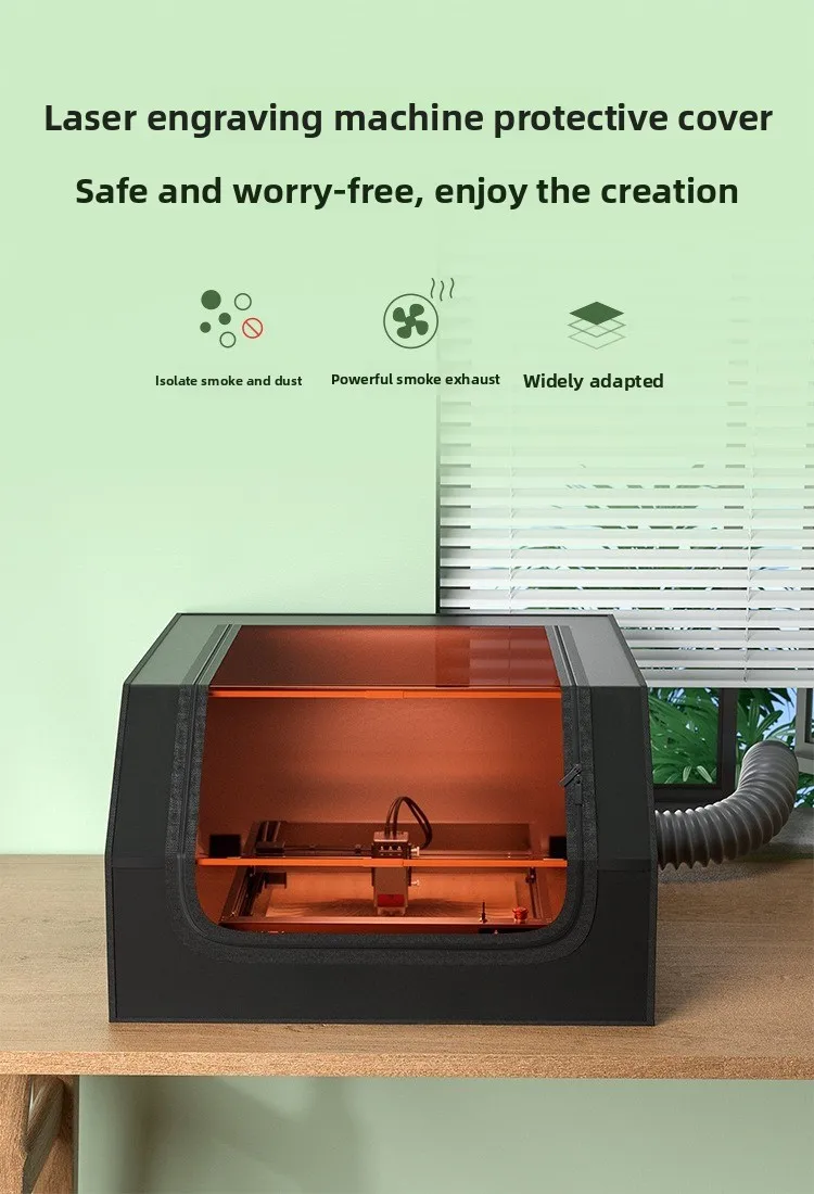 Compatible with powerful smoke exhaust folding closed