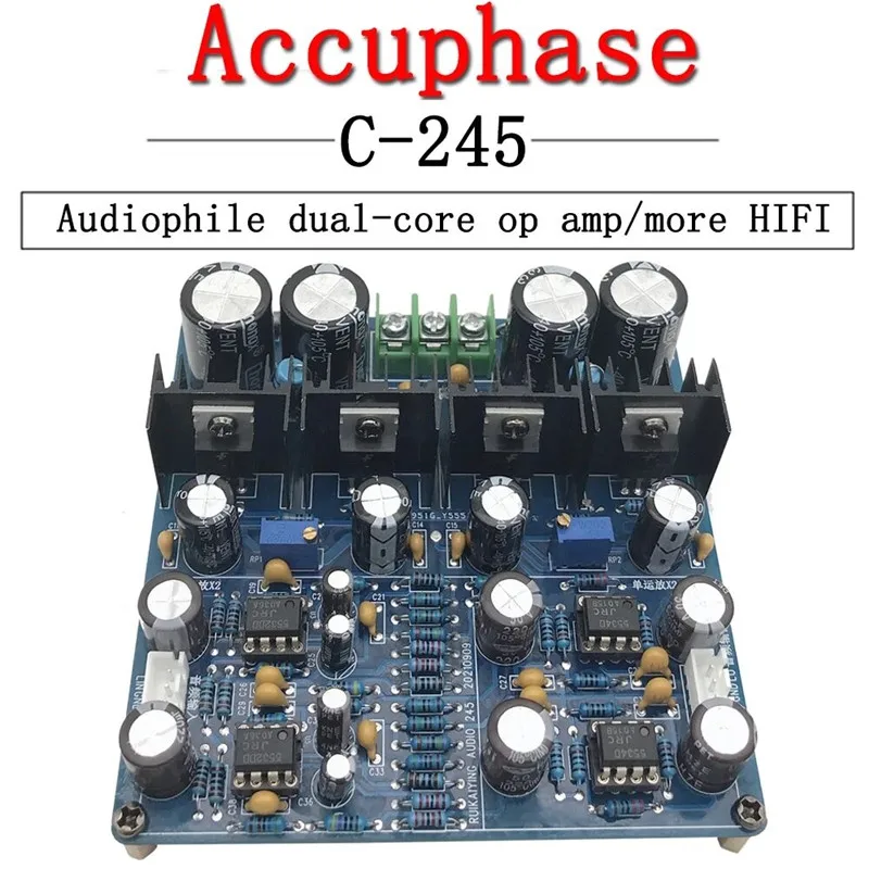 

Refer Accuphase Golden Throat C-245 Class A Preamplifier Circuit NE5532 JRC5534 OP Amp Two-stage Audio Amplifier Board Finished