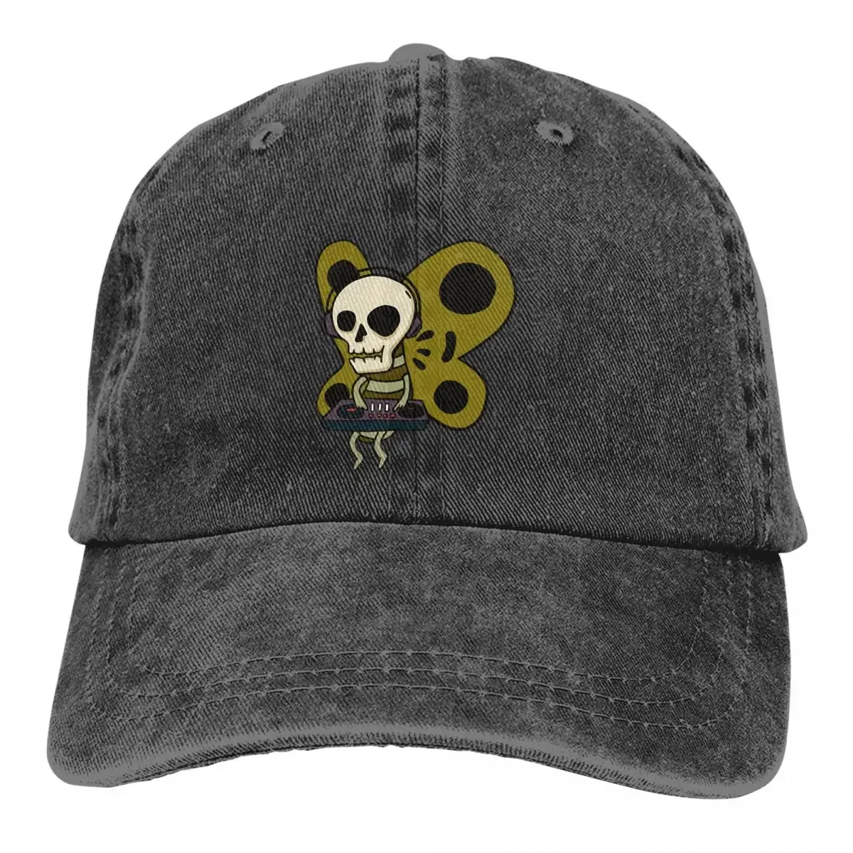 

Gothic Butterfly Skull Cap Sun Visor Spooky Dj Butterfly Hip Hop Caps Cowboy Hat Peaked Hats