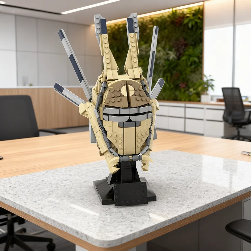 682pcs MOC Enfys Nest Helmet Collection Star Battle Model Building Blocks Toy Education Display Assemble Art Birthday Idea 3D