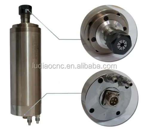 

China Jinan factory supplier numerical control spindle sold 2.2kw water cooling numerical control router spindle price for wood