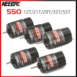 NEEBRC 550 Brushed Motor Waterproof 12T 21T 29T 35T 55T for 1:10 RC Crawler Axial SCX10 AXI03007 JL 90046 TRX4 TRX6 RC Parts