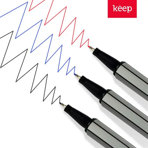 0,4mm Fineliner Artistic Marker with 3 Colors Basic Keep