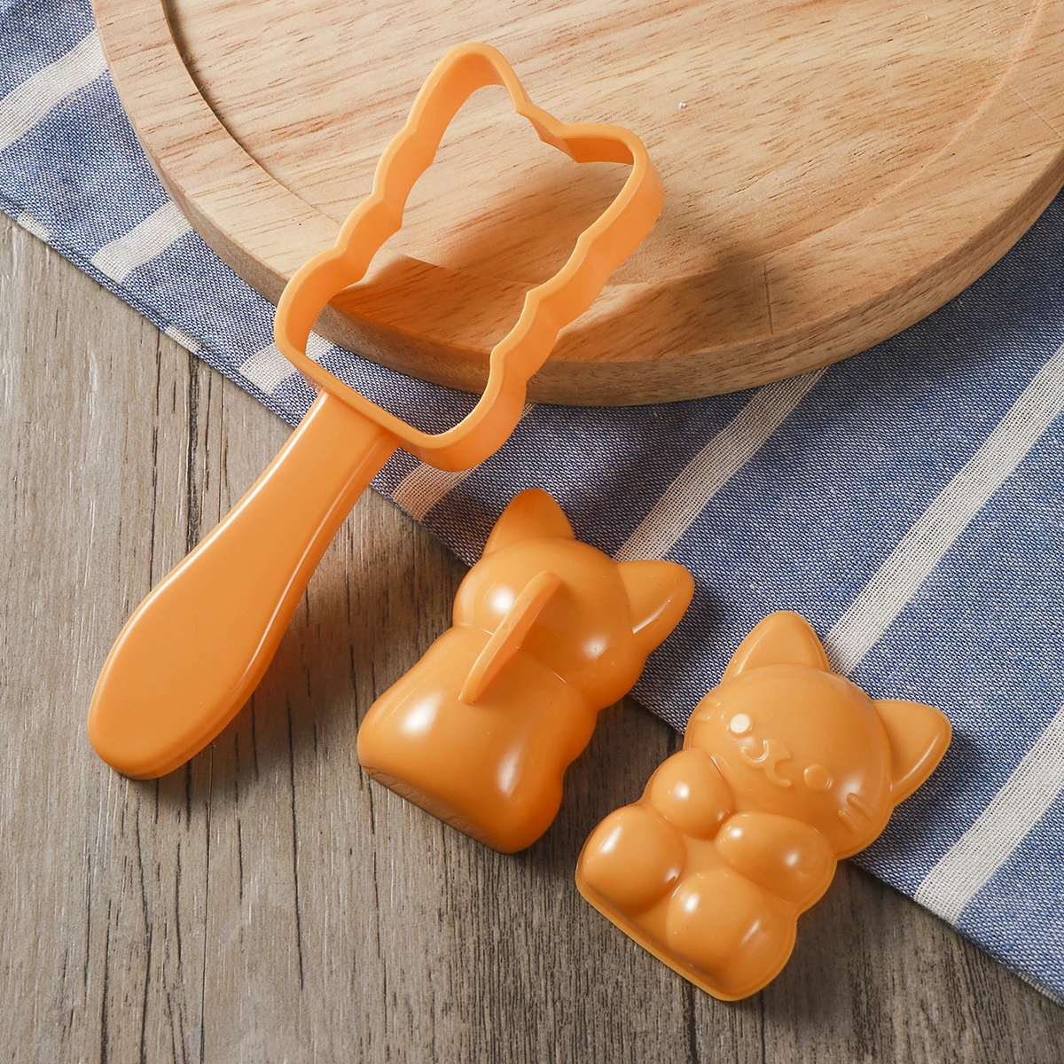 

Rice Ball Set Cat Shape Bento Kitchen Onigiri Mold Tools Onigiri Maker Cute Molds Sushi Party Food Safe Material