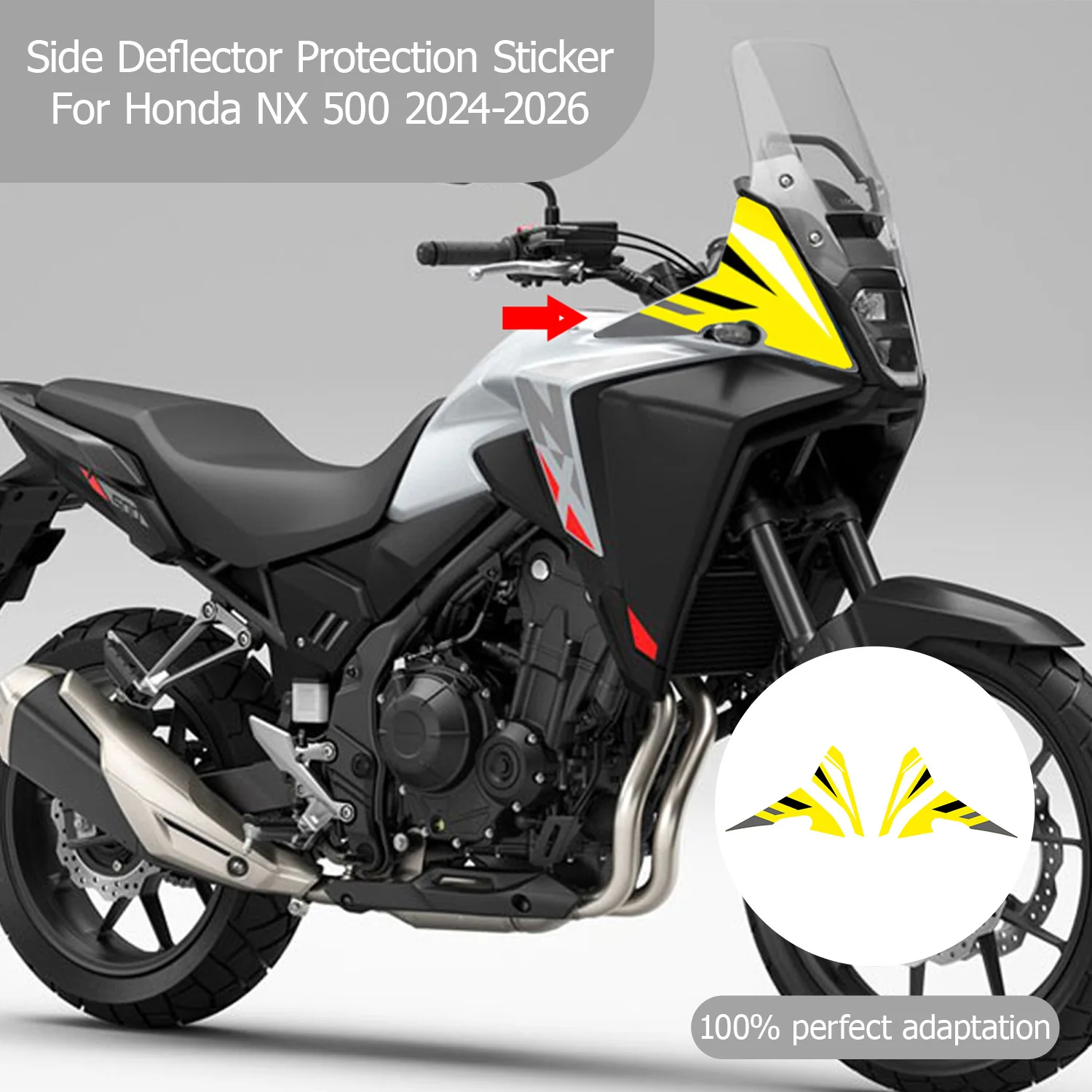 For HONDA NX500 2024-2026 Accessories Side Decorative Stickers NX 500 Motorcycle Waterproof Sticker Decoration Decals Pattern