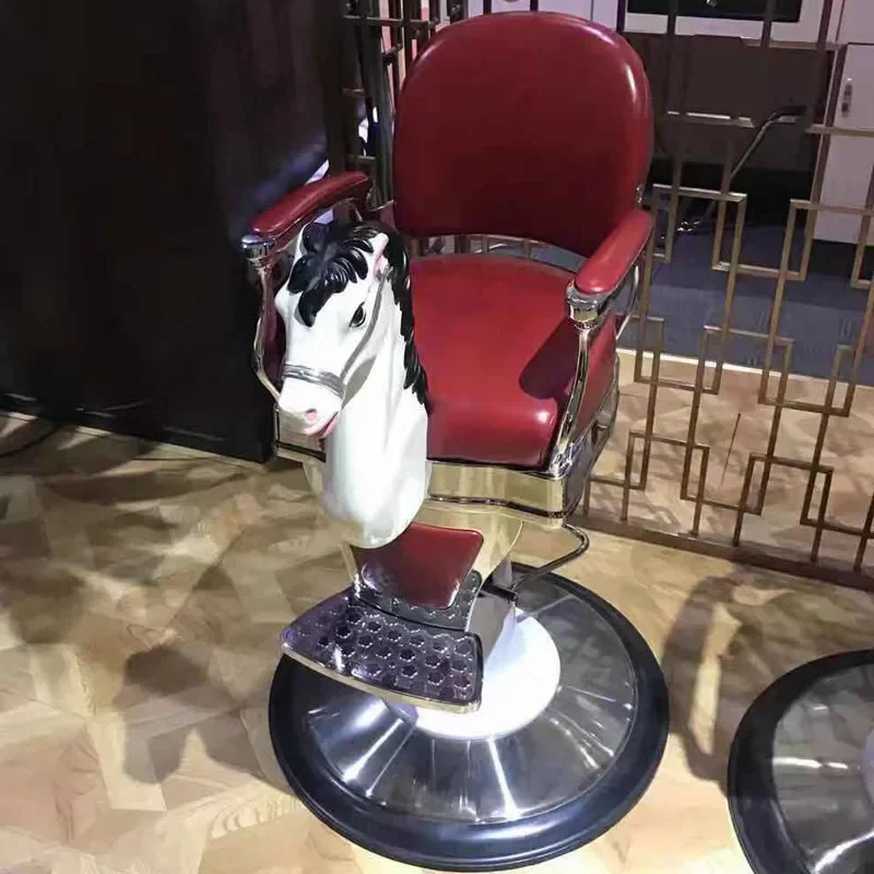 كرسي تصفيف الشعر الداخلي الاحترافي للأطفال، كراسي مريحة للتجميل، مسند ظهر جمالي، كرسي سيلا بذراعين