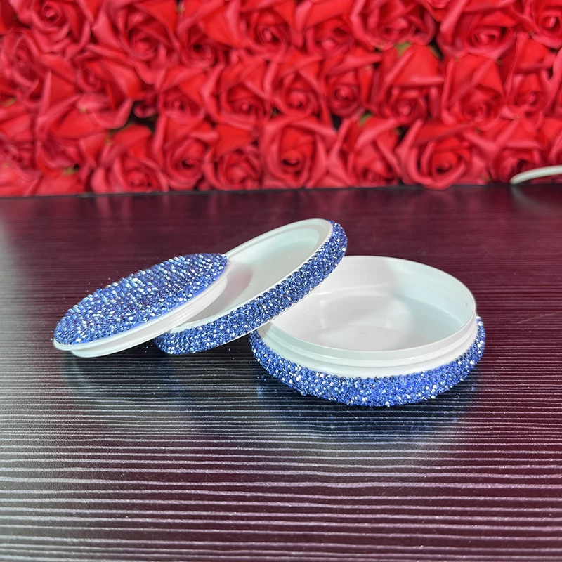 Bling Diamond Snus Can 2 Layer Storage Case With Lid Snuff Box Cigarettes  Organize Container Tobacco Smoking Accessories