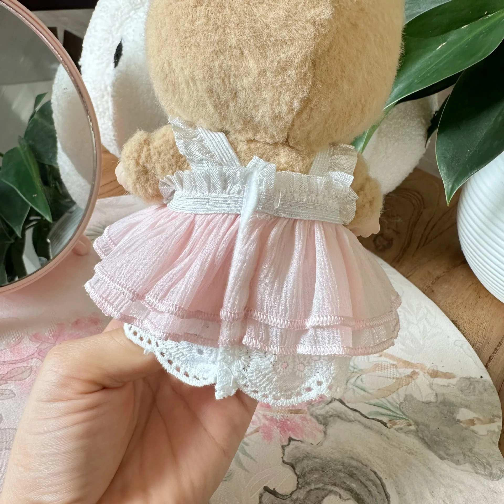 For voor 17 cm Labubu/mokoko Poppenkleertjes outfit Kleding Hoodies Poppenkleertjes Poppen Accessoires Leuke decoratie