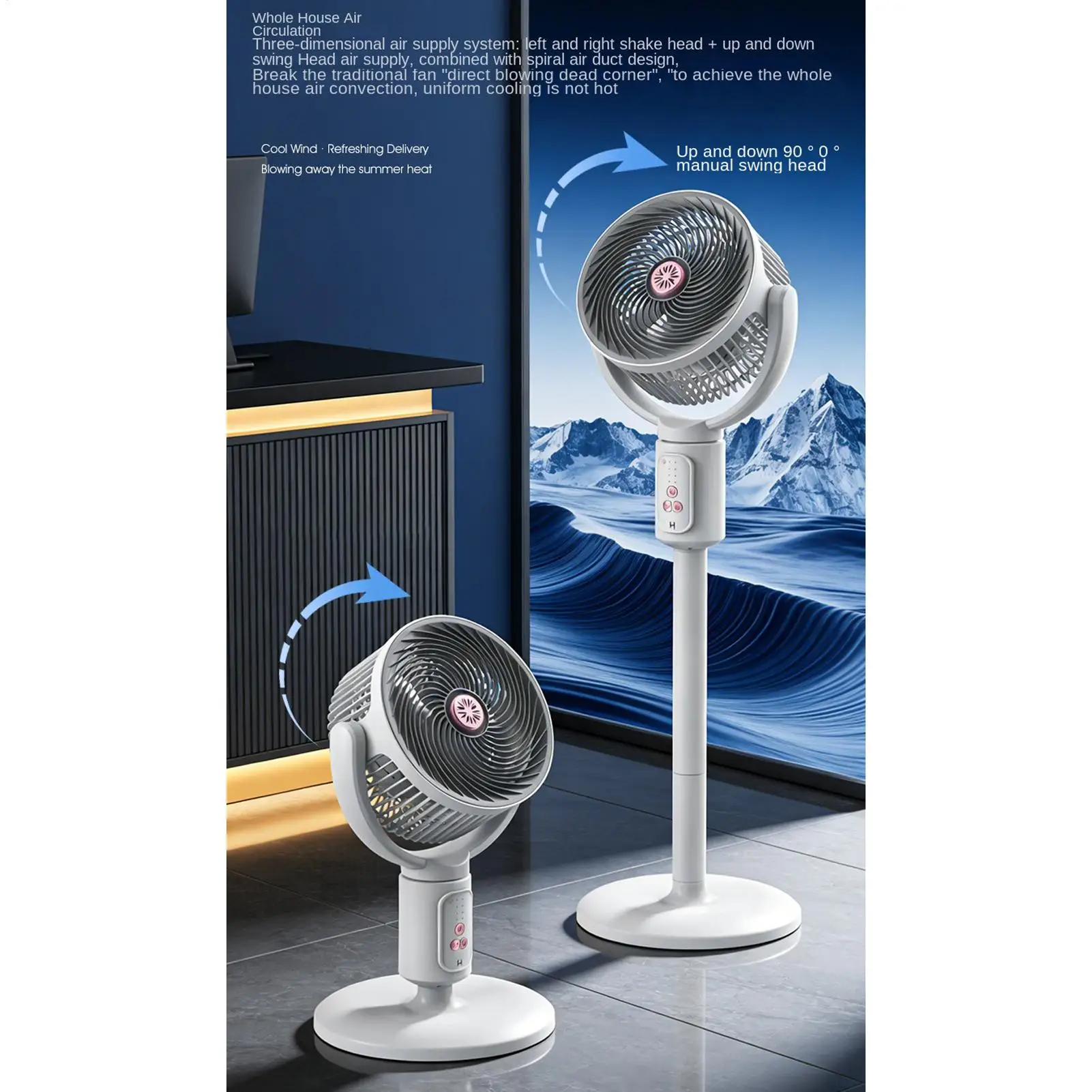 adjustable-height-standing-fan-tower-5-speeds-quiet-bladeless-desktop-fan-with-timer-oscillating-type-c-rechargeable