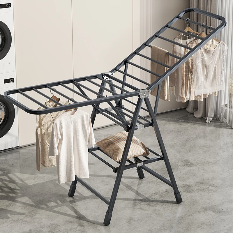 Multiple Heavy Duty Clothes Hanger Black Non Slip Skirt Retractable Dryer Clothes Organizer Storage Perchero Home Furniture