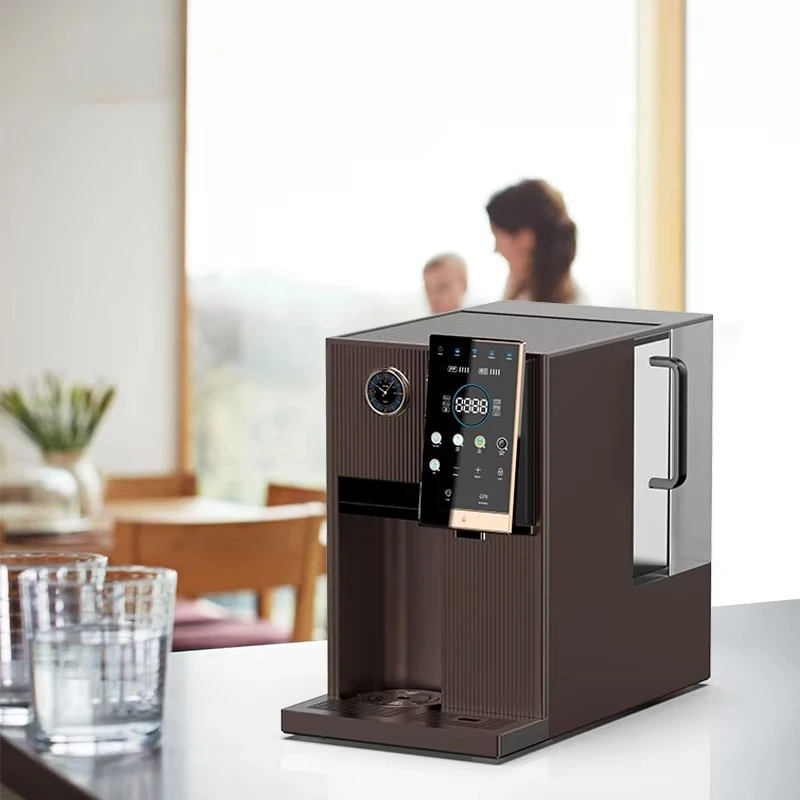 Refrigerated Hot Water Purifier  System with Osmosis Filter for Desktop Installation in Hotels Water Dispenser Device