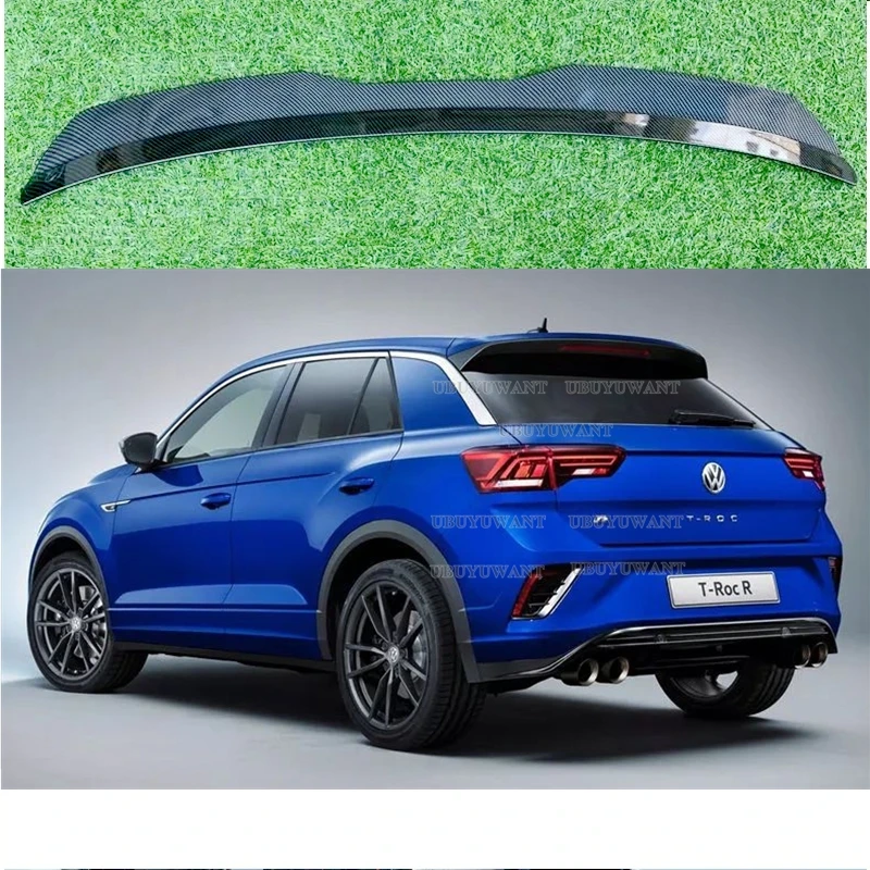 Dla Volkswagen VW T-ROC 2018 2019 2020 Tylny spojler dachowy Tylny spojler dachowy Skrzydło samochodu Tylny bagażnik Warga Akcesoria samochodowe