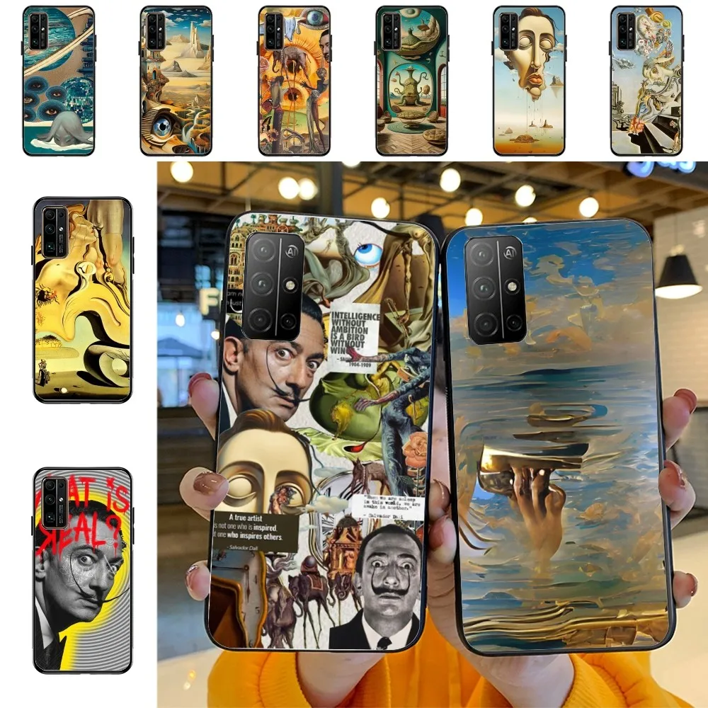 Salvador art D-Dali Phone Case For Huawei Honor 10 lite 9 20 7A 9X 30 50 60 70 pro plus Soft Silicone Cover