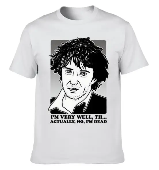 Black Books T-Shirt Bernard I'm Dead Combine Fun Printed Shirt Men's And Women's Short Sleeve T-shirts