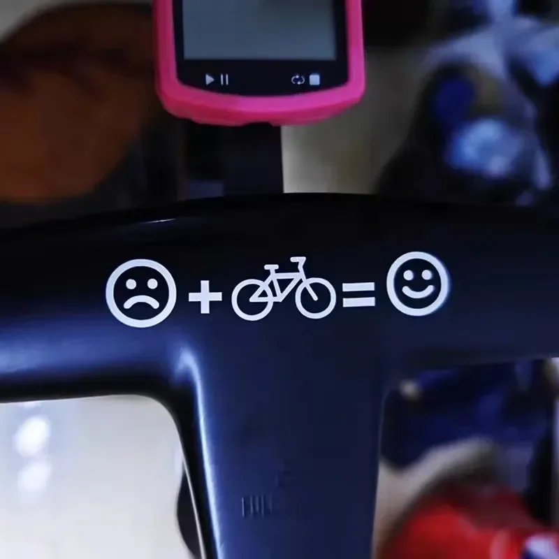 1 قطعة ملصقات الدراجة شخصية MTB الطريق دراجة الإطار ملصق الزخرفية التعبيرات الشارات اكسسوارات الدراجة التوازن الاطفال صائق