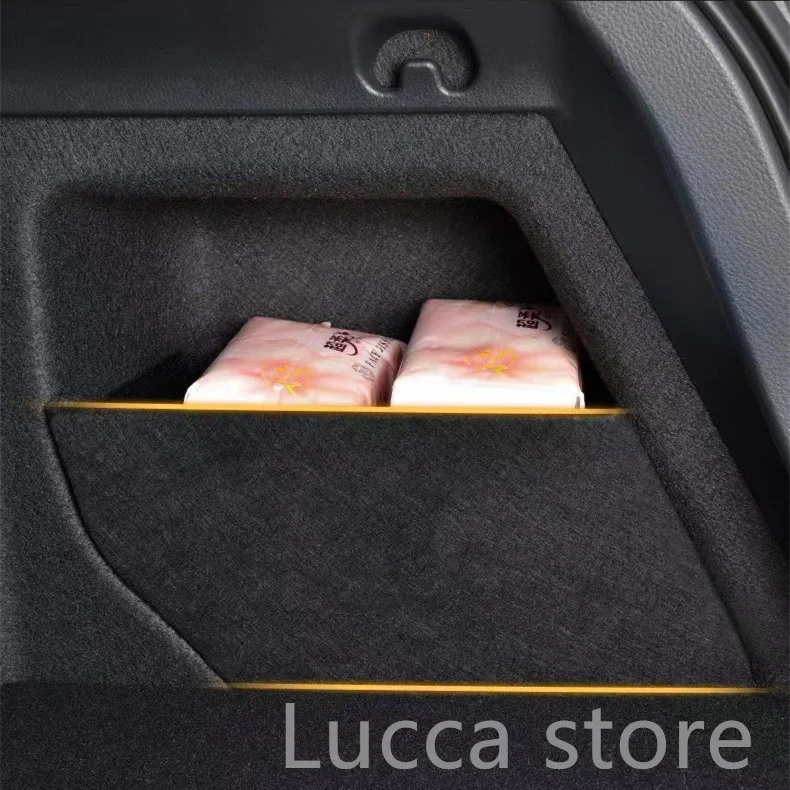 For Mercedes-Benz GLC EQC GLB EQB Flannel Auto Trunk Side Storage Organizer Board Partitions Plate Shield car accessories