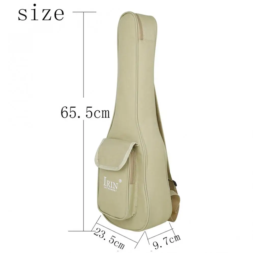 23 24 Inch Ukulele Concert Bag Double Straps 13mm Sponge Soft Case Ukelele Gig Bag Mini Guitar Waterproof 600D Oxford Backpack