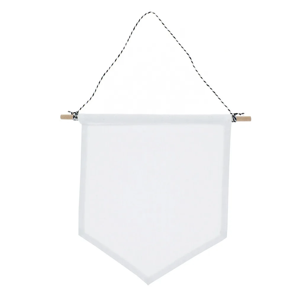 Small Pin Display Pennant Banner, 1Pc Blank Canvas
