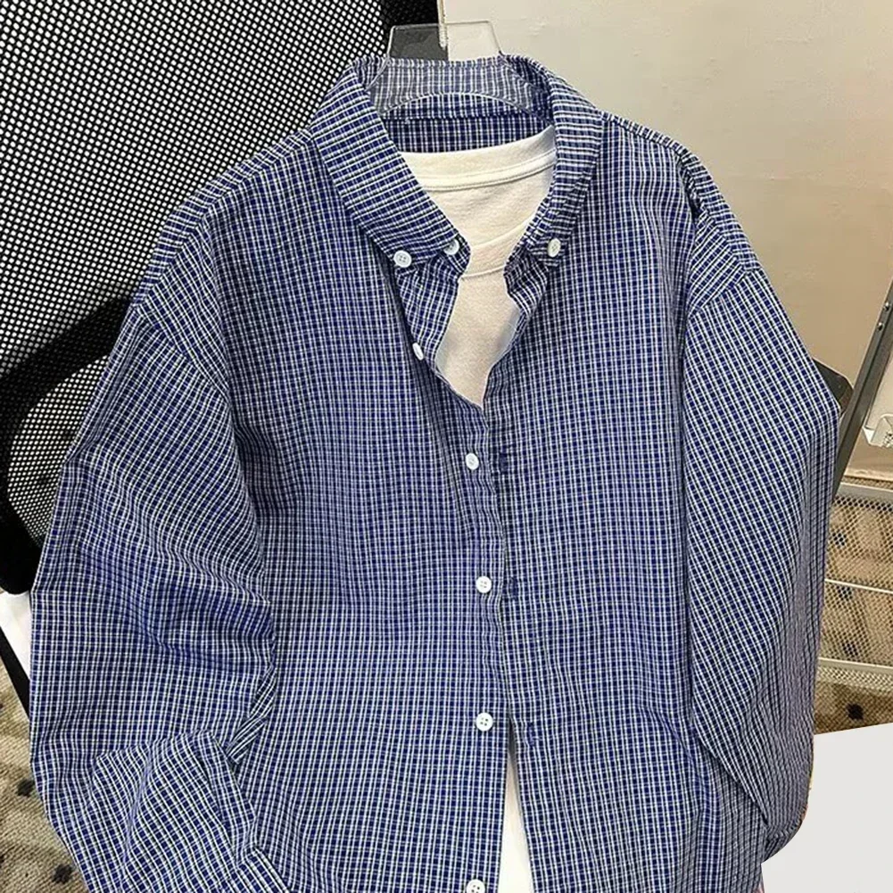

Button Up Shirt Mens Casual Tops Casual Gatherings Casual Tops For All Seasons Lightweight Material Loose Fit Design