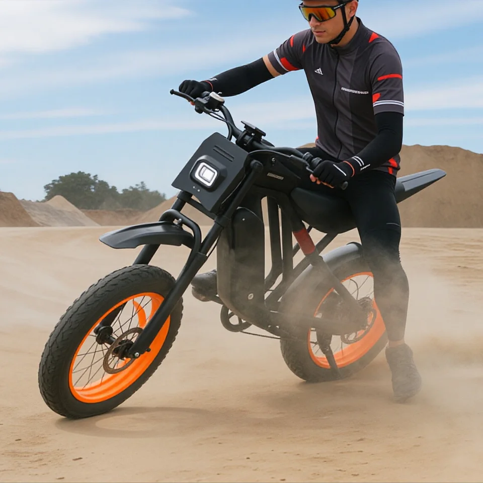 US Stock 2000W Peak 100N.m Motor Electric Bike Adults 35MPH 48V 20Ah 960Wh Battery 20 Inch Fat Tire Off Road Dirt Bike Full Suspension Hydraulic Brakes UL2849 image 5