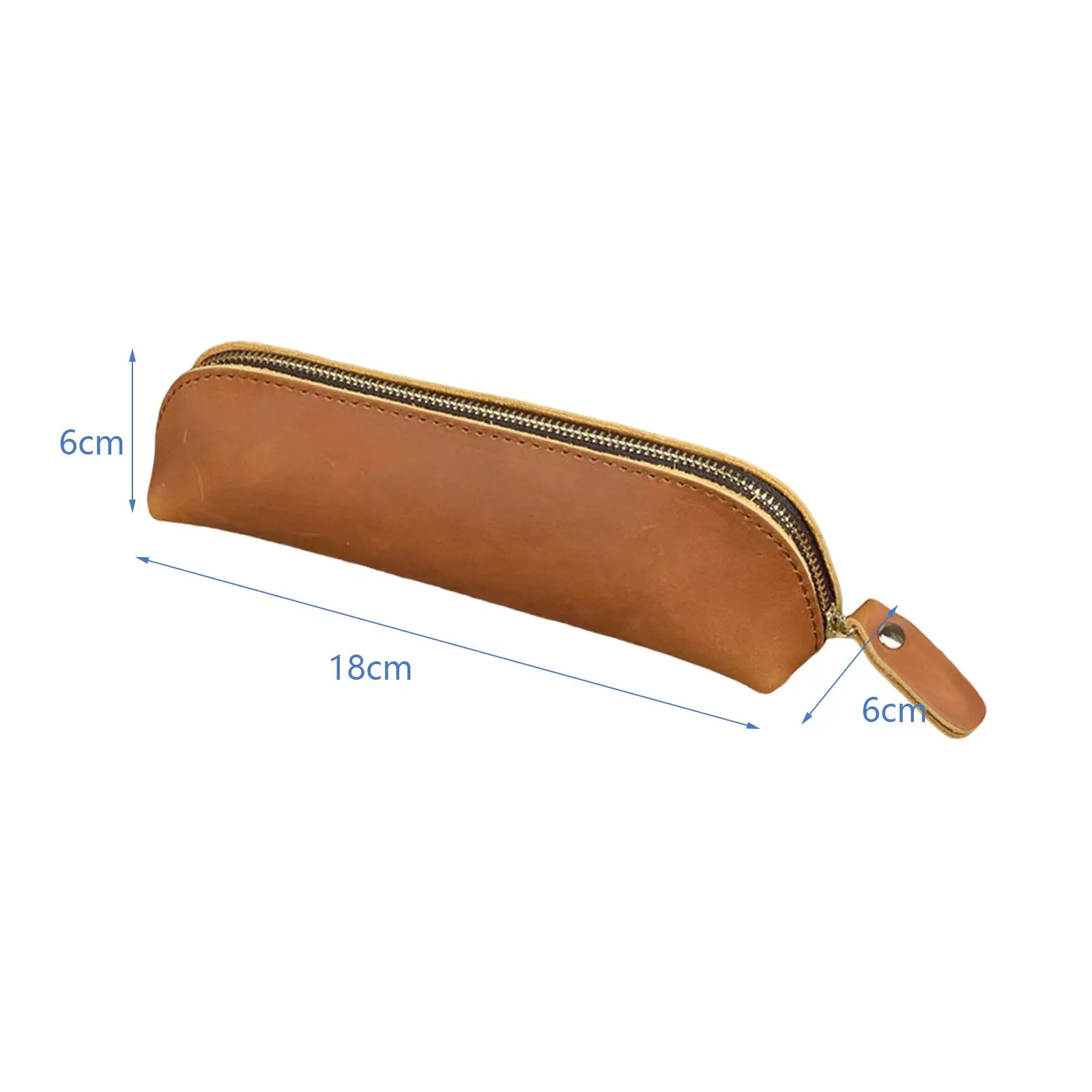 Retro Pencil Case Storage Organizer Stationery Holder Gifts PU for Teenagers