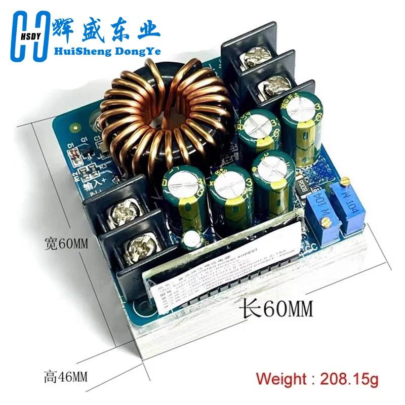 DC-DC 400W 15A przetwornica obniżająca napięcie DC 10V-60V do 0-45V stałe napięcie stały prąd regulowany moduł zasilania — zdjęcie produktu 2