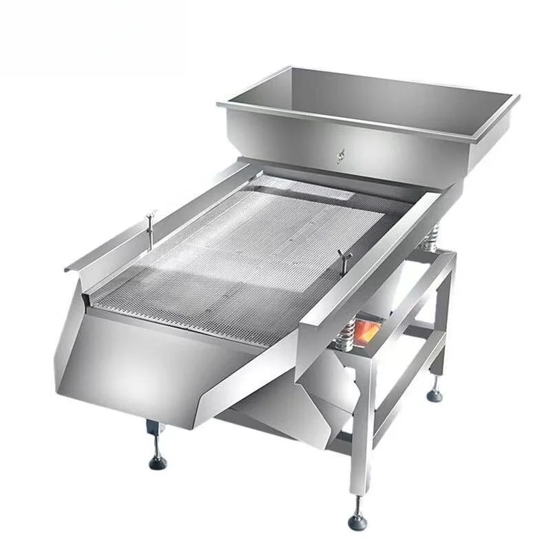 Fruit and grain cleaning 600 * 2000mm two-motor high-efficiency 304 stainless steel linear vibrating screen