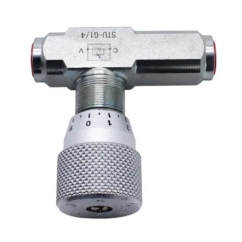 

‌Hydraulic Flow Control Valve ST Series - G3/8 Port Adjustable Speed Valve for Loaders/Trucks