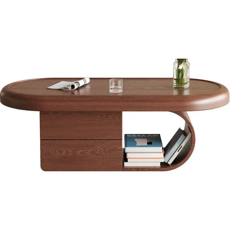 

Medieval style coffee table living room simple solid wood advanced modern home coffee table