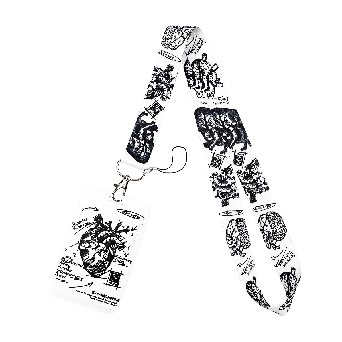 Herz-Ausweishalter, medizinische Lanyards für Schlüssel, Umhängeband für Kartenabzeichen, Fitnessstudio, Schlüsselanhänger, Schlüsselanhänger, Zubehör, Krankenschwester, Arzt, Geschenke – Detail 2