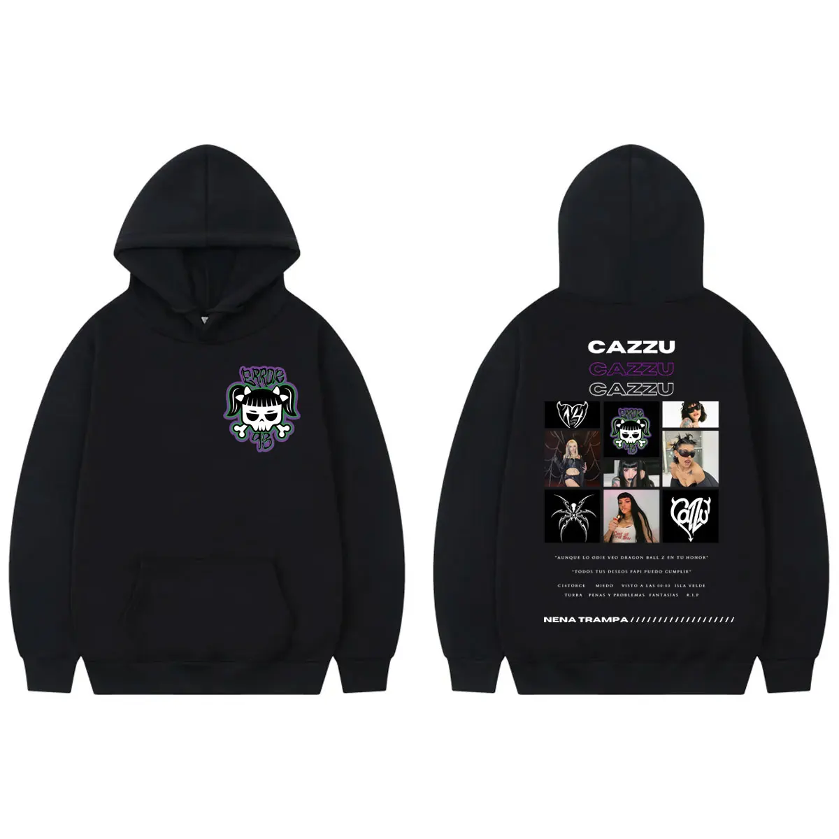 

Singer Cazzu Album Print Hoodies High Quality Fashion Long Sleeve Sweatshirts Men Women Casual Oversized Pullovers Streetwear