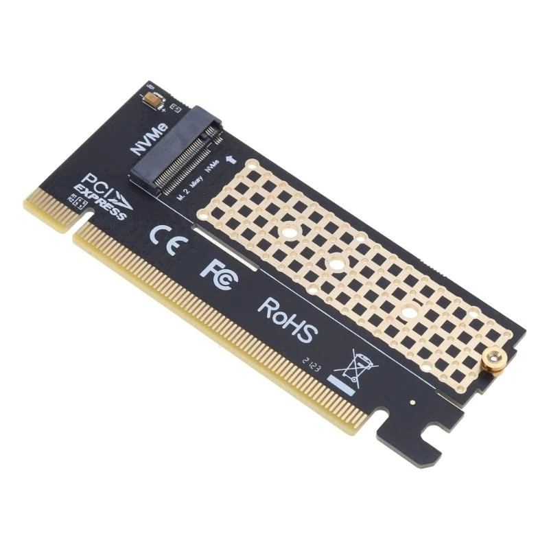 

(m-Key) NVME PCIE X16 Adapter for 2280 2260 2242 2230 SSD to PCI-E x16 Card