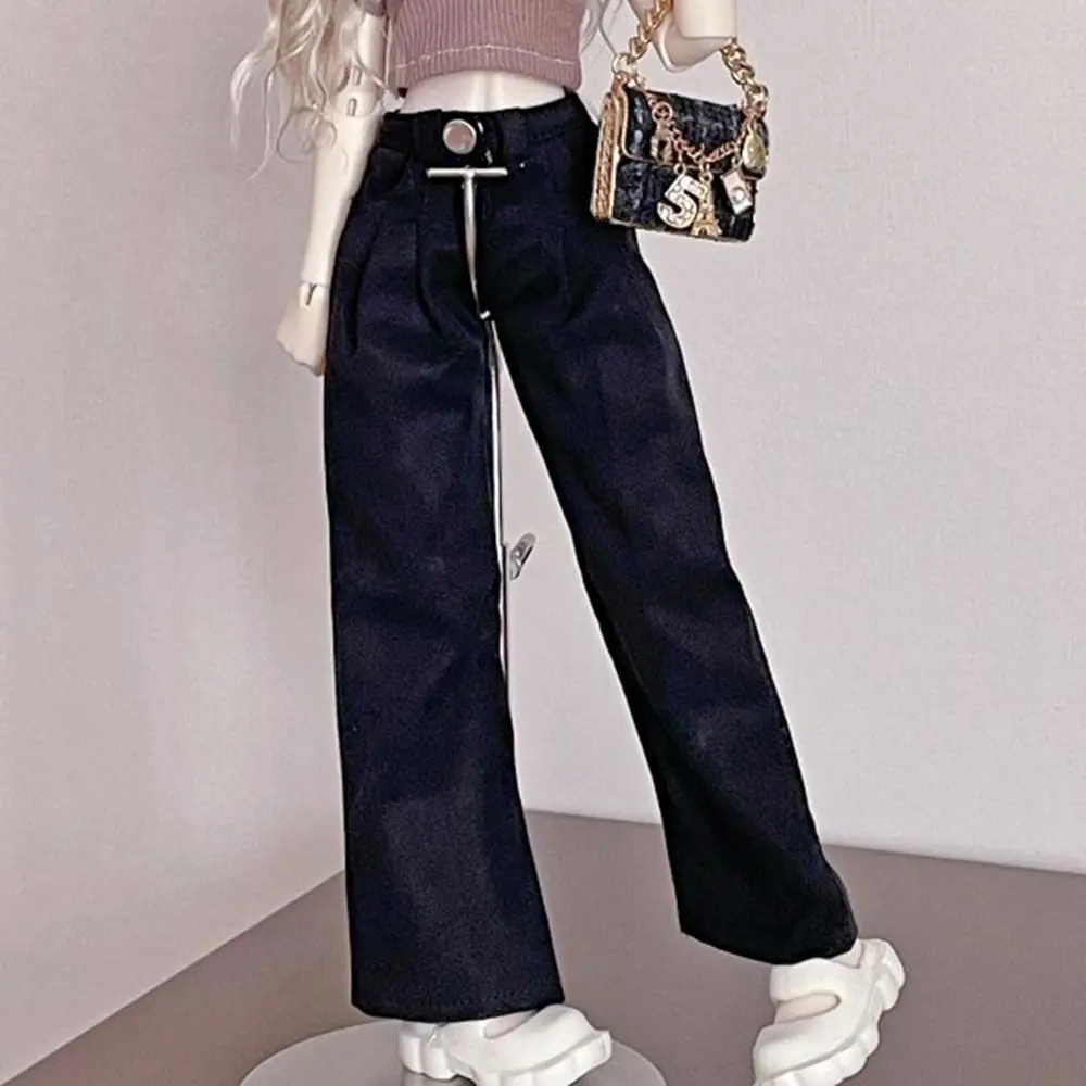新しいファッションワイドレッグパンツ Tシャツカジュアルウェア人形アクセサリープリンセス服トップスズボン 1/4 BJD 人形 45 センチメートル