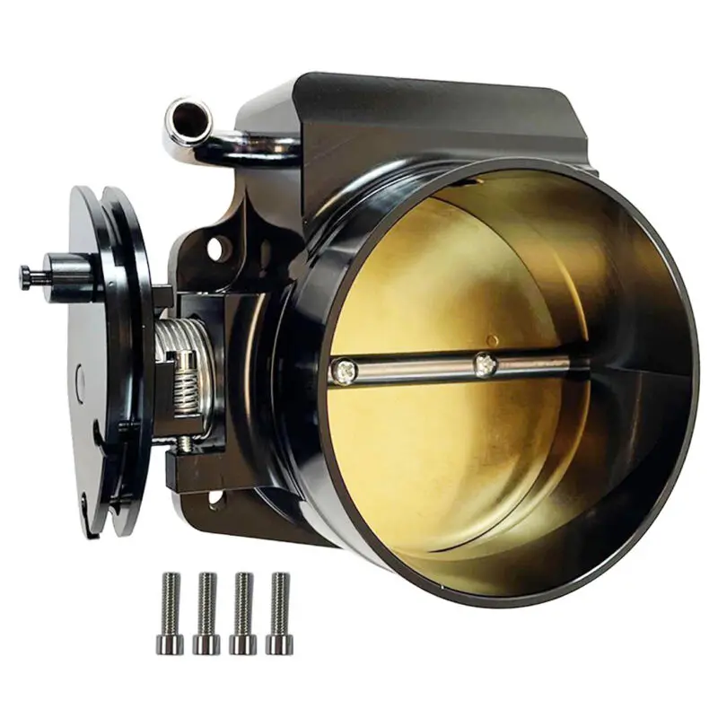 

102mm Fits GM Gen III LS1 LS2 LS3 LS6 LS LS7 LSX Bolt Cable Throttle Body Black