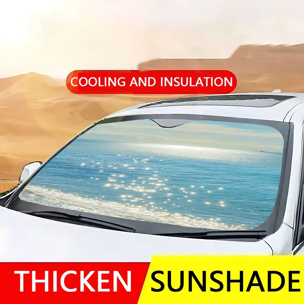 Seabed Car SunShade Windscreen Cover Shade Car SunShade UV Rays Car Sun Visor Protector - view 6