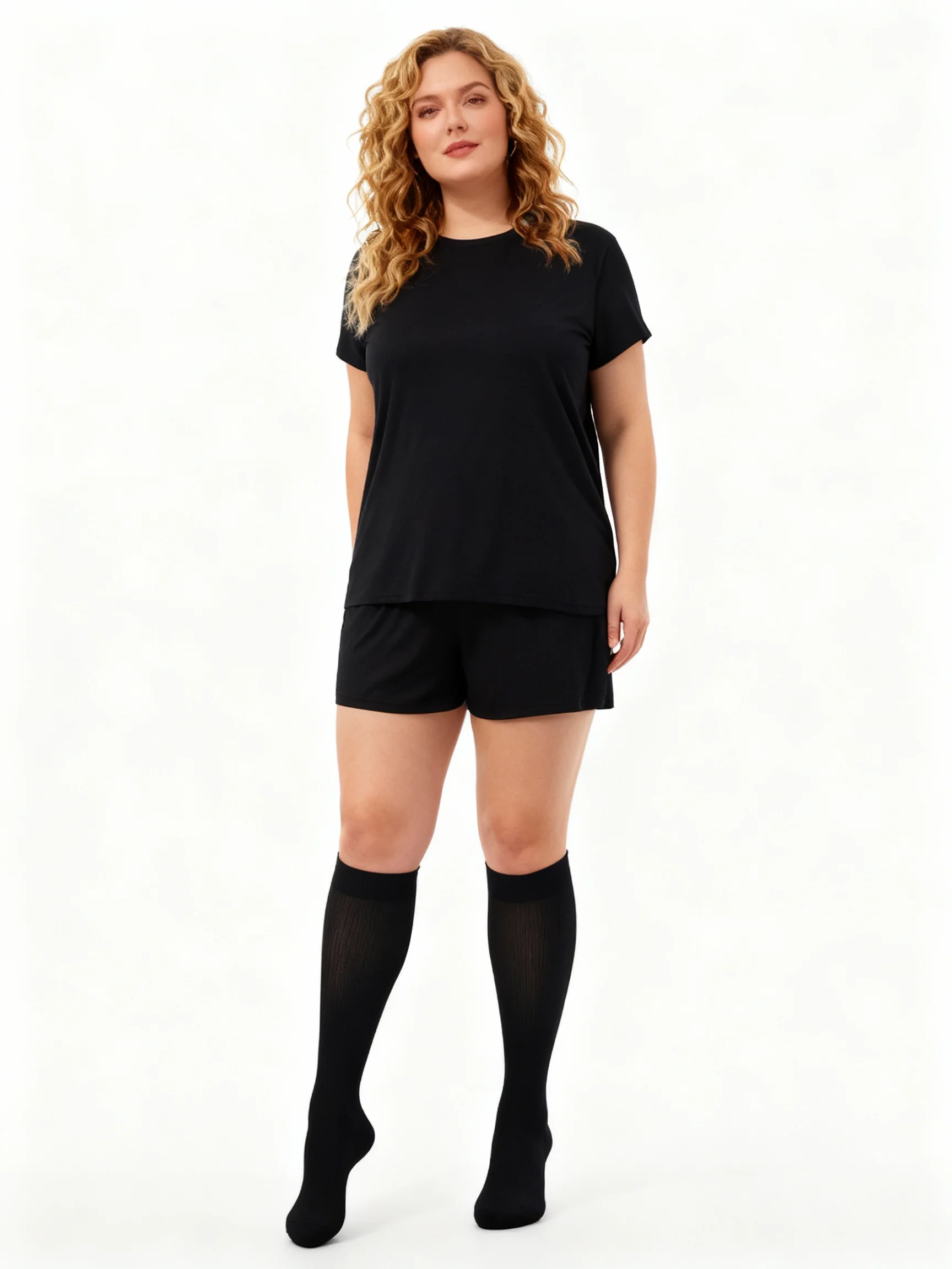 زوج واحد من الجوارب الضاغطة ذات الألوان الصلبة - جوارب رياضية للجري وركوب الدراجات قابلة للتنفس وناعمة للجنسين